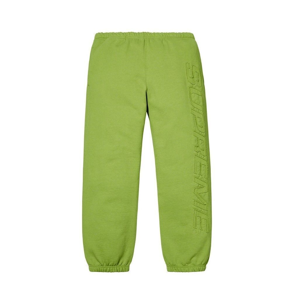 SUPREME Logo sweatpants jogger in green